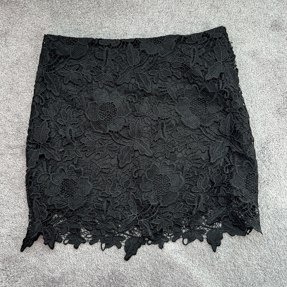Lace Black Skirt